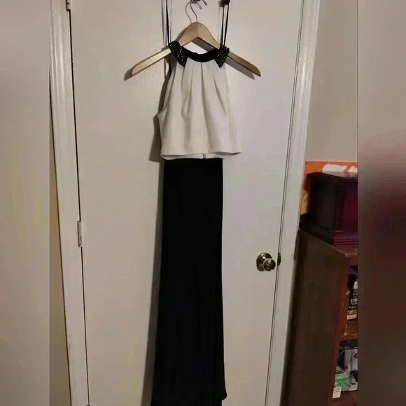 Escape two piece beautiful beaded prom dress party - Picture 1 of 5